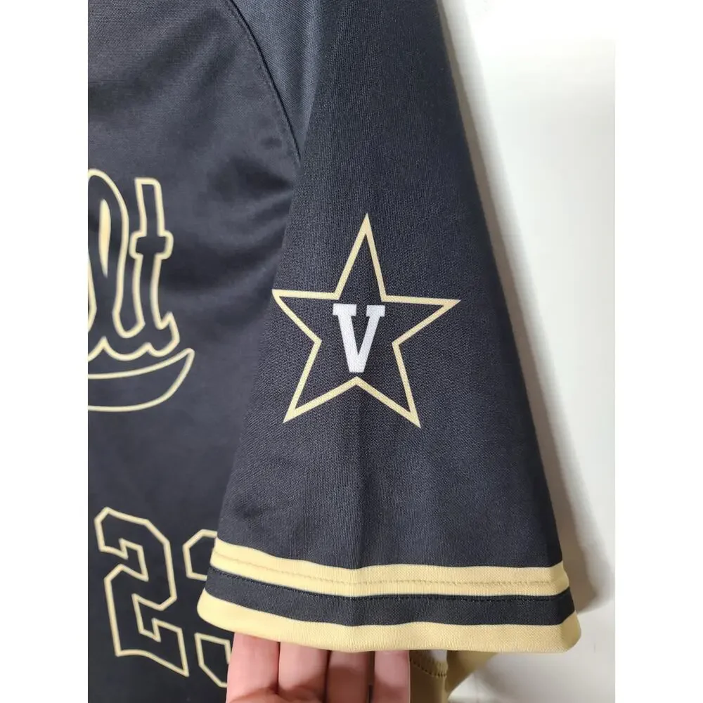 NWT Nike Vanderbilt Commodores v-neck short sleeve baseball jersey #23 -  large